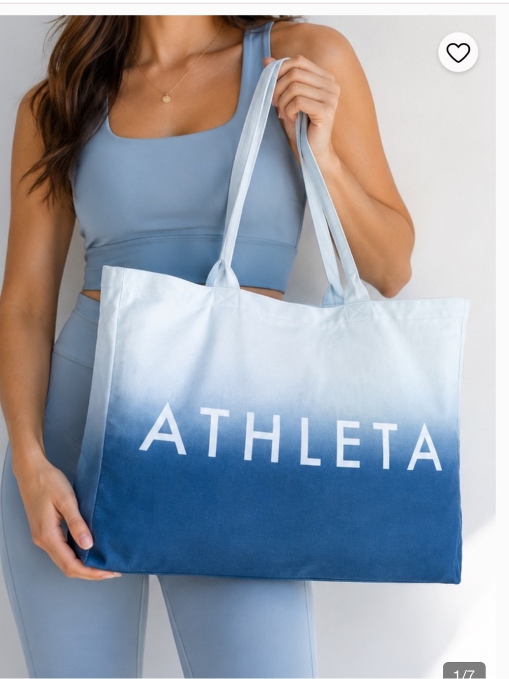 Athleta Blue Ombre Tote Bag